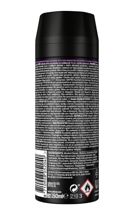 AXE-Дезодорант-спрей мужской AXE Black Night 150 мл-8710908052040