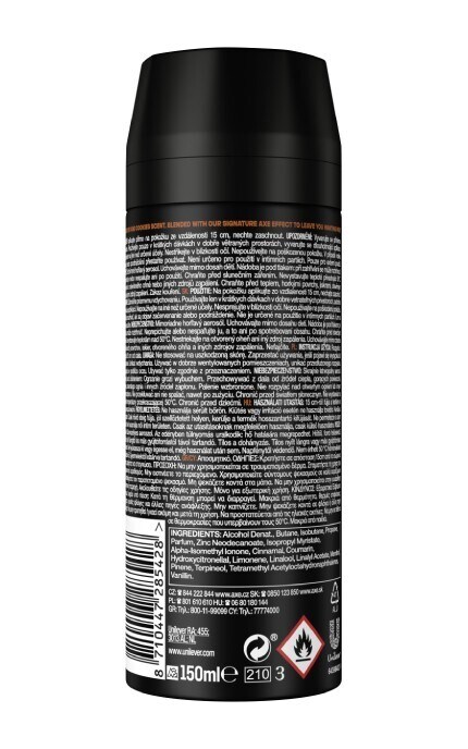 AXE-Дезодорант-спрей для тела Axe Leather&Cookies для мужчин 150 мл-8710447285428