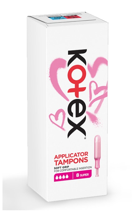KOTEX-Тампоны женские гигиенические аппликаторные Kotex Супер 8 шт-5029053535265