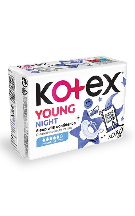 KOTEX-Прокладки гигиенические Kotex Young Night 7 шт-5029053584416