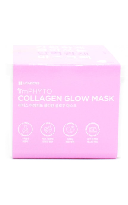 LEADERS-Маска для обличчя Collagen Glow Mask 20 шт-8809672284266