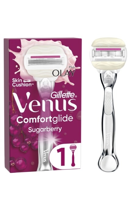 GILLETTE VENUS-Станок для гоління жіночий Venus Comfortglide Sugarberry Plus Olay з 1 змінним картриджем -8700216130516