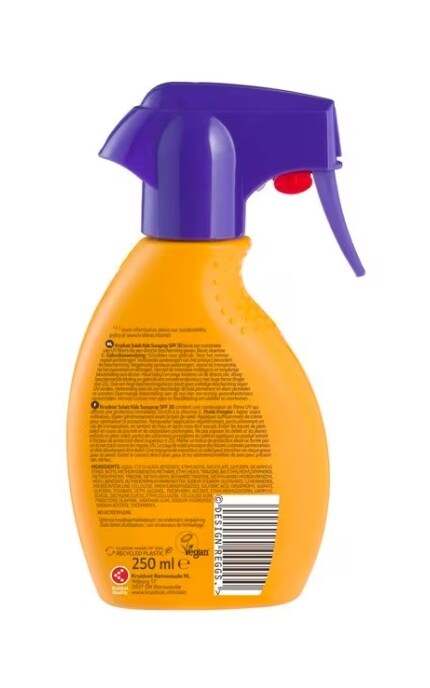 SOLAIT-Спрей солнцезащитный Kruidvat Solait SPF50+ детский 250 мл-8720674231693