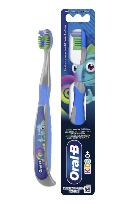 ORAL B-Зубная щетка Oral-B Kids для детей 0+ лет Экстрамягкой жесткости 1 шт-8700216749497