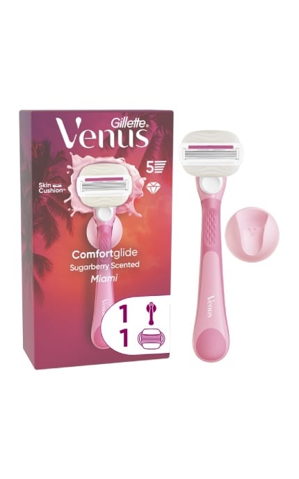 GILLETTE VENUS-Станок для гоління жіночий (бритва) Venus Comfortglide Miami Sugarberry з 1 змінним картриджем-8700216674195