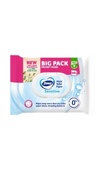 ZEWA-Вологий туалетний папір Zewa Pure 80 шт-7322541395050