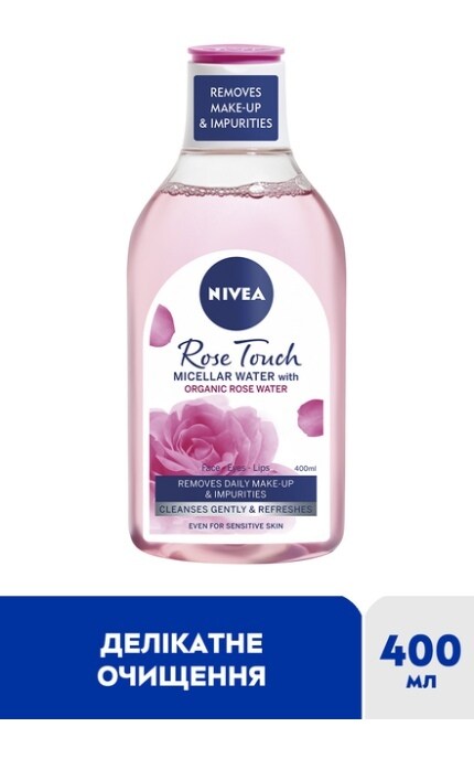 NIVEA-Міцелярна вода для чутливої шкіри Nivea Organic Rose Органічна розова вода 400 мл-9005800347028