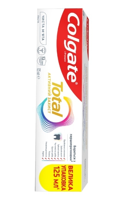 COLGATE-Зубна паста Colgate Total 12 Чиста М'ята 125 мл-6920354840012