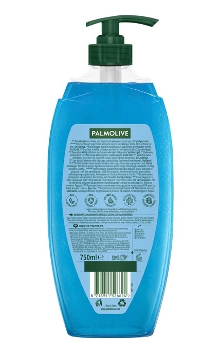 PALMOLIVE-Гель для душа Palmolive Thermal Spa Минеральный массаж с морской солью и алоэ 750 мл-8718951526624