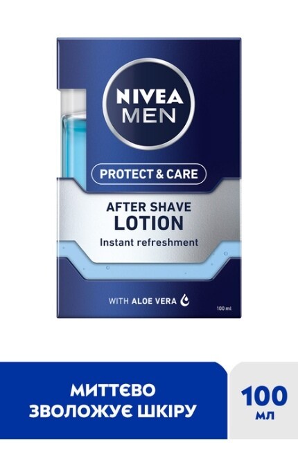 NIVEA-Лосьон после бритья мужской Nivea Men Защита и уход с алоэ вера 100 мл-4005808753475
