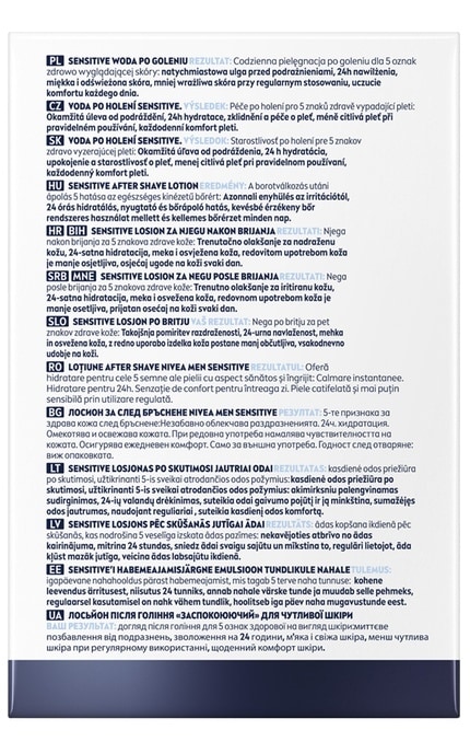 NIVEA-Лосьйон після гоління чоловічий Nivea Men Заспокійливий для чутливої шкіри без вмісту спирту 100 мл-4005808588763