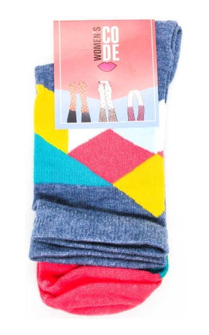 WOMEN'S CODE-Шкарпетки жіночі Women's Code класичні розмір 23-25 в асортименті-4820163325545