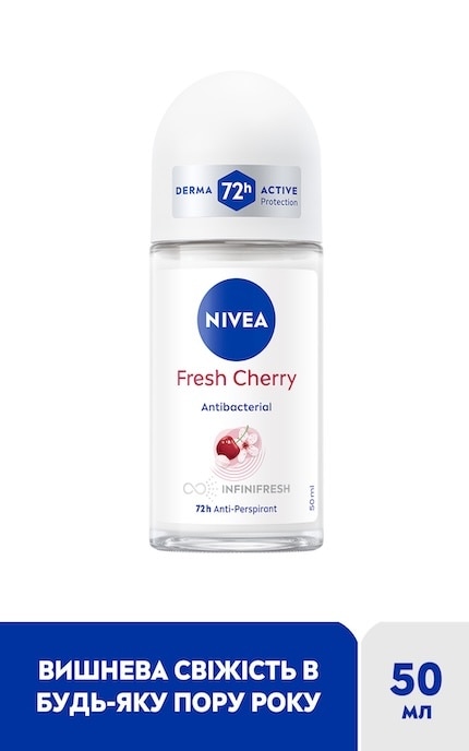 NIVEA-Антиперспирант Nivea Свежая вишня шариковый 50 мл-4005900728340