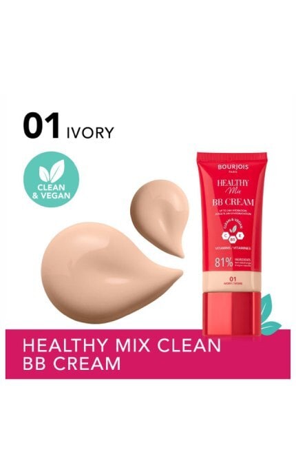 BOURJOIS-Тональный крем Bourjois Healthy Mix BB Cream 01 Ivory 30 мл-3616305703231