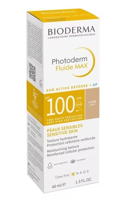 BIODERMA-Флюїд сонцезахисний Bioderma Фотодерм Max SPF 100 Світлий 40 мл-3701129803547