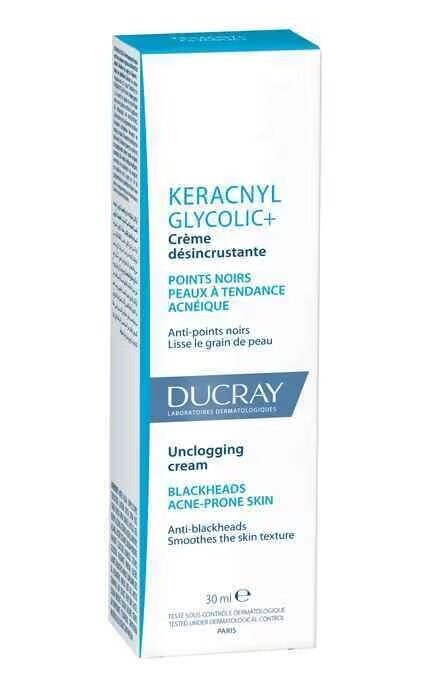 DUCRAY-Крем для умывания Ducray Keracnyl Glycolic + 30 мл-3282770141467