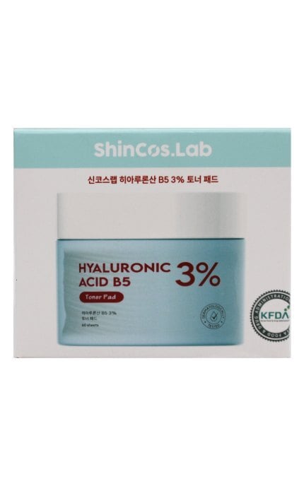 SHINCOS.LAB-Тонер-пэд ShinCos. Lab Hyaluronic Acid B5 3% увлажняющий 60 шт-8809925102996