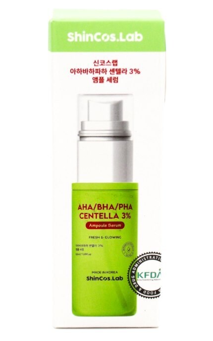SHINCOS.LAB-Ампульна сироватка для обличчя Shincos.Lab AHA/BHA/PHA Centella 3% 50 мл-8809925102675