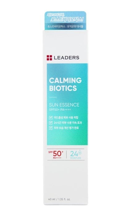 LEADERS-Сонцезахисна есенція для обличчя  Leaders Calming Biotics Sun Essence SPF50+ зволожуюча 40 мл-8809672283696