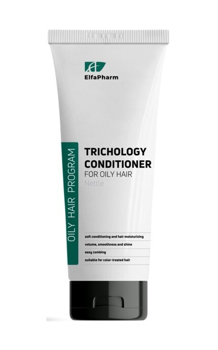 OILY HAIR-Кондиционер для жирных волос Elfa Pharm Oily Hair Trichology с крапивой 200 мл-5901845509930