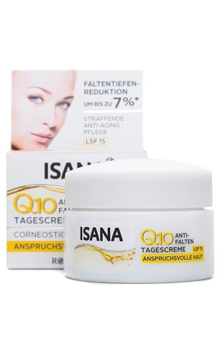 ISANA-Крем для лица дневной Isana Q10 для женщин от 25 до 40 лет 50 мл-4305615481562