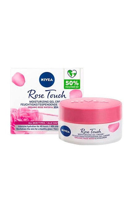 NIVEA-Гель-крем для обличчя зволожуючий Nivea Rose Touch 50 мл-4006000072449