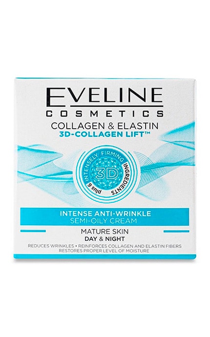 EVELINE-Крем для обличчя омолоджуючий Eveline Cosmetics Collagen&Elastin 50 мл-5901761912272