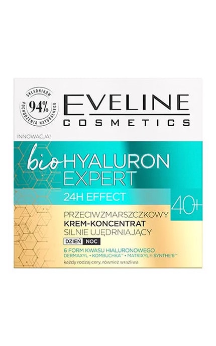 EVELINE-Крем-концентрат для лица Eveline Cosmetics Hyaluron Clinic Укрепляющий против морщин 40+ 50 мл-5903416007128