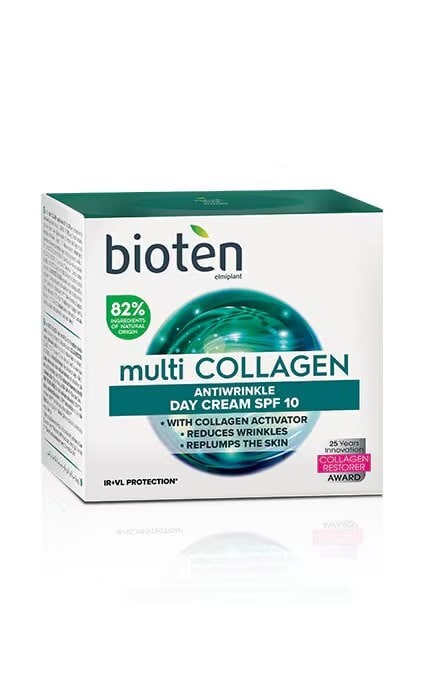 BIOTEN-Крем для лица дневной антивозрастной SPF 10 Bioten Multi Collagen 50 мл-5201314119616