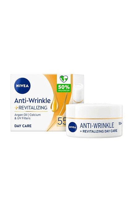 NIVEA-Дневной крем для лица против морщин NIVEA + ревитализация 55+, 50 мл-4006000072388