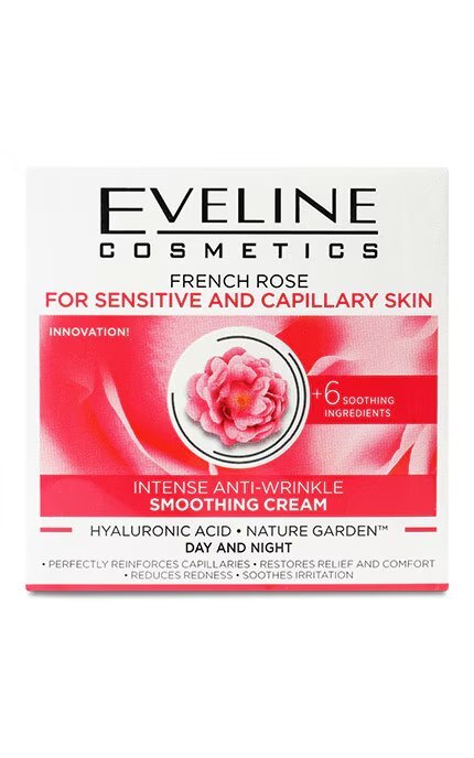 EVELINE-Крем для обличчя проти зморшок Eveline Cosmetics Французька троянда 50 мл-5901761952797