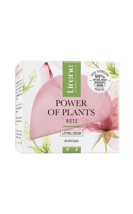LIRENE-Крем для лица Lirene Power of Plants с Эффектом лифтинга Роза 50 мл-5900717077317