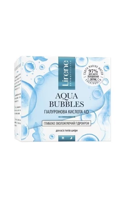 LIRENE-Гидрокрем для лица Lirene Aqua Bubbles Увлажняющий 50 мл-5900717769311