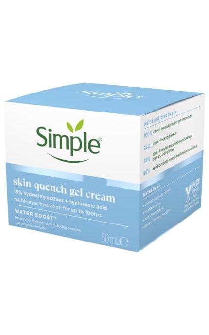 SIMPLE-Нічний заспокійливий крем Simple Skin Quench Sleeping Cream Water Boost 50 мл -8720181709753