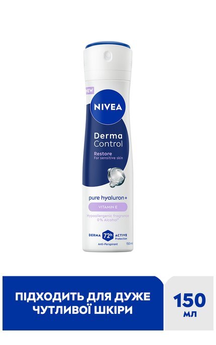 NIVEA-Антиперспирант NIVEA Дерма контроль. Восстановление для чувствительной кожи Спрей 150 мл-5900017100036