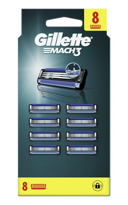 GILLETTE MACH 3-Змінні картриджі для гоління (леза) чоловічі Gillette Mach3 8 шт-8700216066556