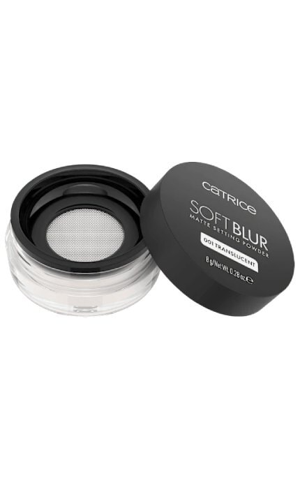 CATRICE-Пудра для лица Catrice Soft Blur Matte Setting Powder 001 Translucent Матирующая 8 г-4059729540607