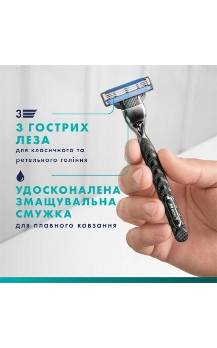 GILLETTE MACH 3-Сменные картриджи для бритья Gillette Mach3 5 шт-7702018552313