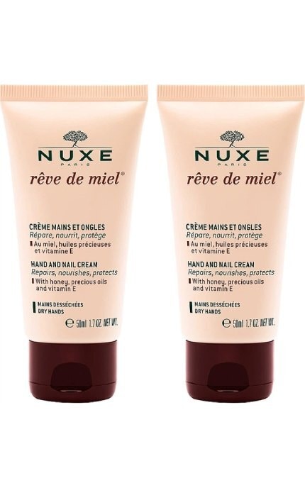 NUXE-Набір ДУО Медова Мрія крем для рук та нігтів Nuxe Reve de Miel Hand cream Kit 2* 50 мл-3264680043703