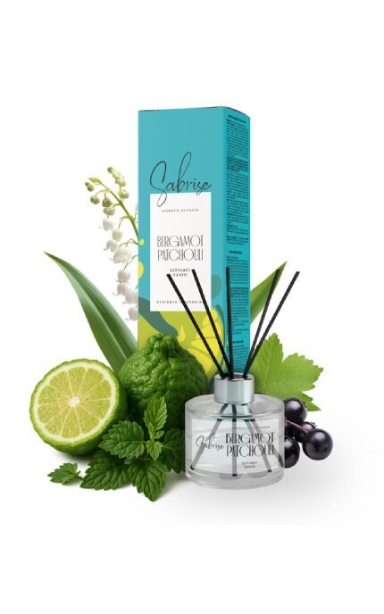 SABRISE-Ароматичний дифузор Sabrise Bergamot Patchouli 85 мл-4820184443525