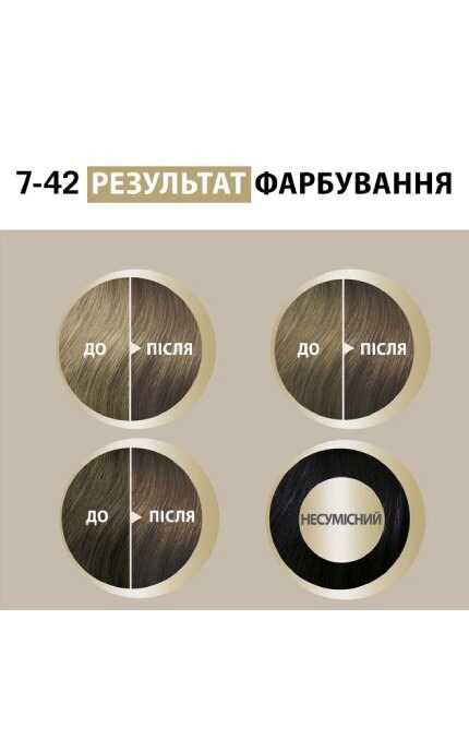 CREME SUPREME-Краска для волос Schwarzkopf Professional Creme Supreme 7-42 Нюдовый Русый 60 мл-9000101747140