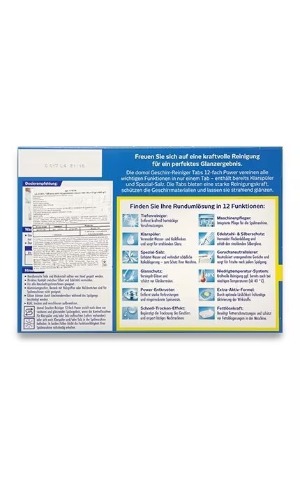 DOMOL-Таблетки для посудомоечной машины Domol 12 в 1 40 шт-4305615596570