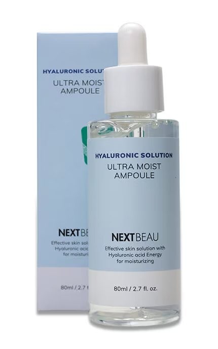 NEXTBEAU-Сироватка зволожуюча для обличчя Nextbeau Hyaluronic 80 мл-8809696980991