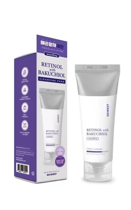 SKIN627-Пінка для обличчя SKIN627 гладка шкіра та чисті пори 150 мл-8809696984524