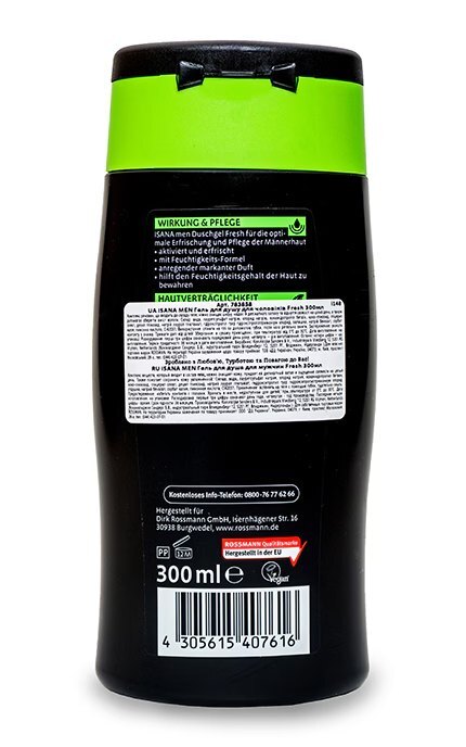 ISANA MEN-Гель для душу чоловічий Isana Fresh 300 мл-4305615614168