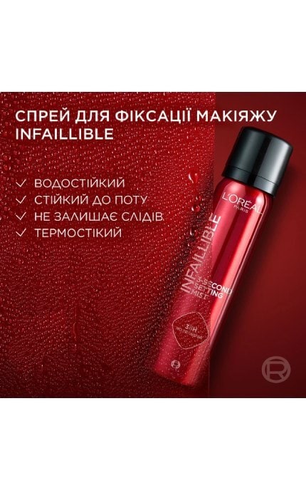 L'OREAL PARIS-Спрей для фіксації макіяжу L'Oreal Paris Infaillible Setting Mist 75 мл-3600524104726