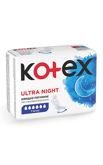 KOTEX-Прокладки жіночі Kotex Ультра Найт сіточка 7 шт-5029053540108