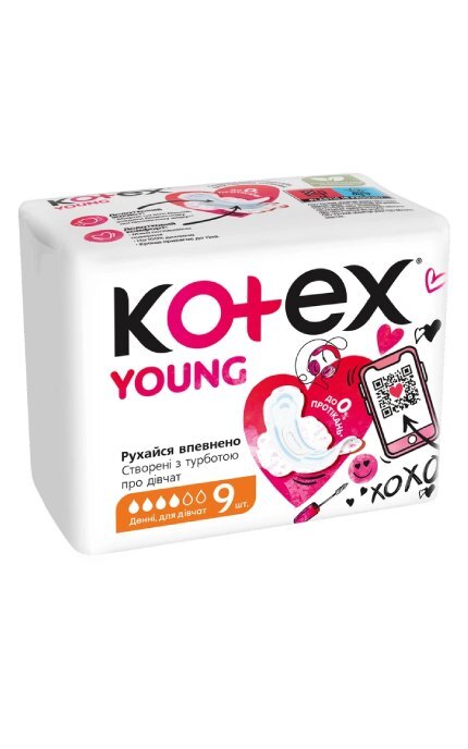 KOTEX-Гігієнічні прокладки Kotex Young Day 9 шт-5029053584409