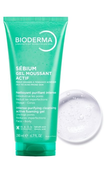 BIODERMA-Гель Bioderma Sebium Actif Очищающий 200 мл-3701129803400