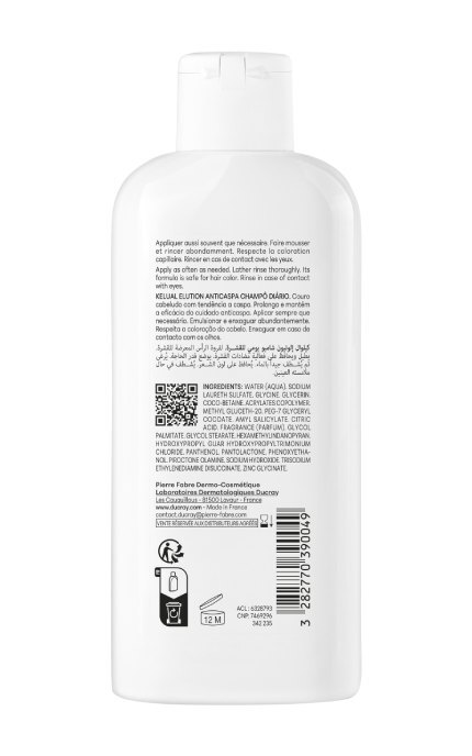 DUCRAY-Шампунь Ducray Элюшн для восстановления баланса кожи головы 200 мл-3282770390049